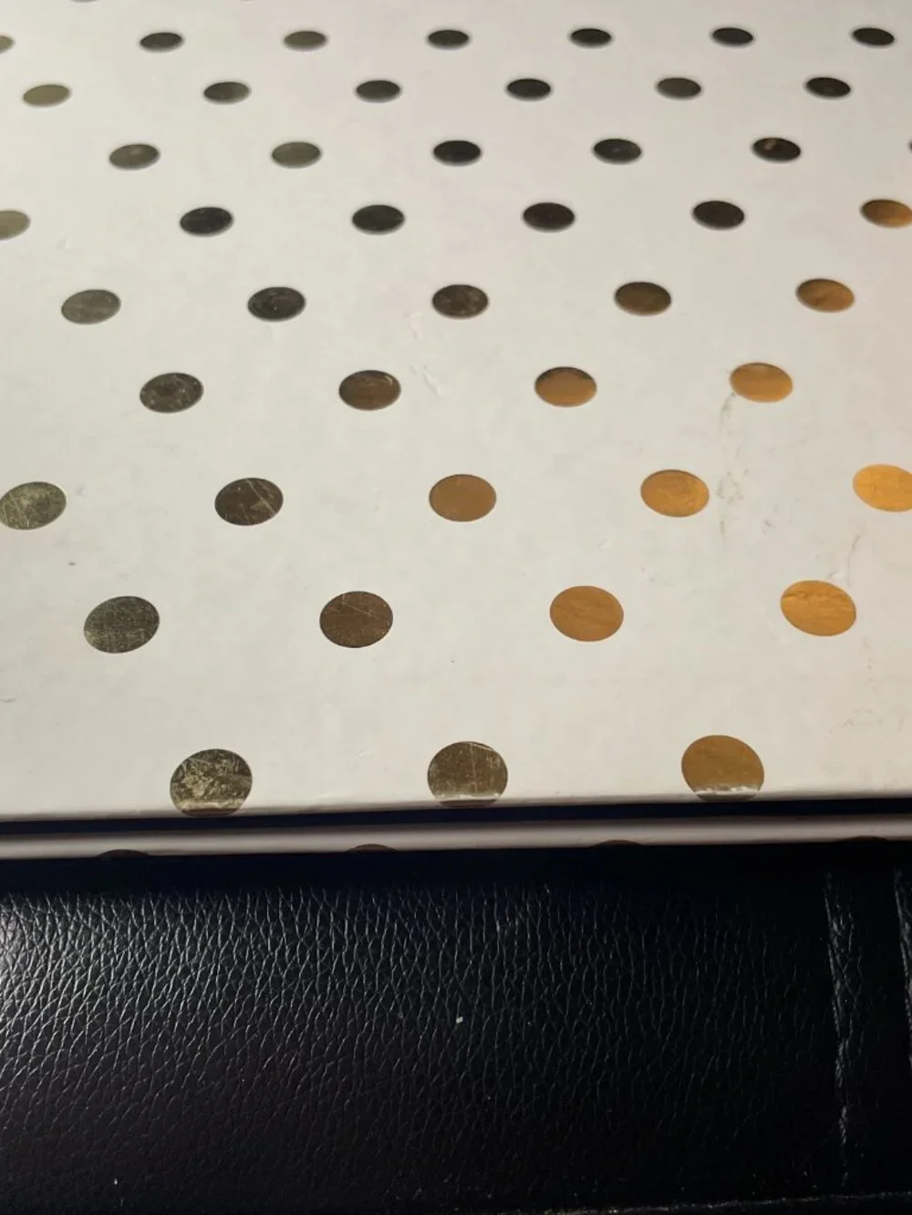 Dabney Lee Gold Dot Notepad Clipboard Porfolio